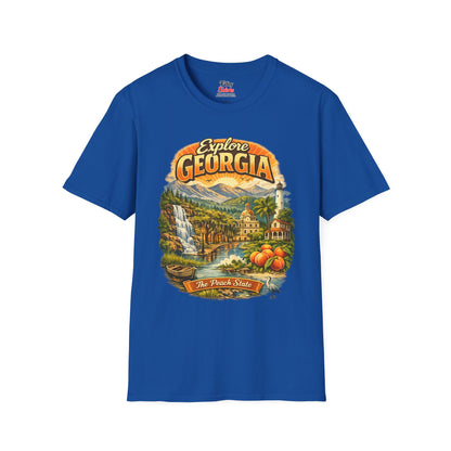 Explore Georgia Unisex Softstyle T Shirt State Pride Graphic Tee Collections FS03