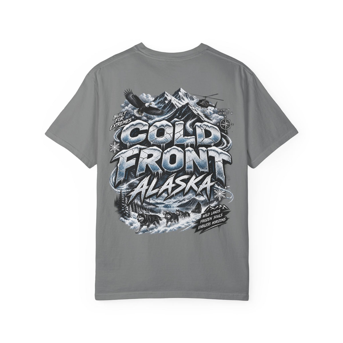 Alaska Cold Front  Unisex Comfort Color 1717 Streetwear Graphic Tee