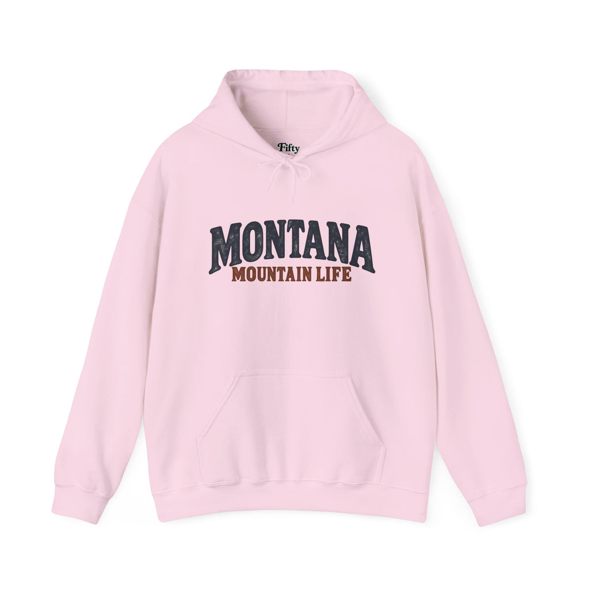 Montana Mountain Life Unisex Hoodie State Name Graphic