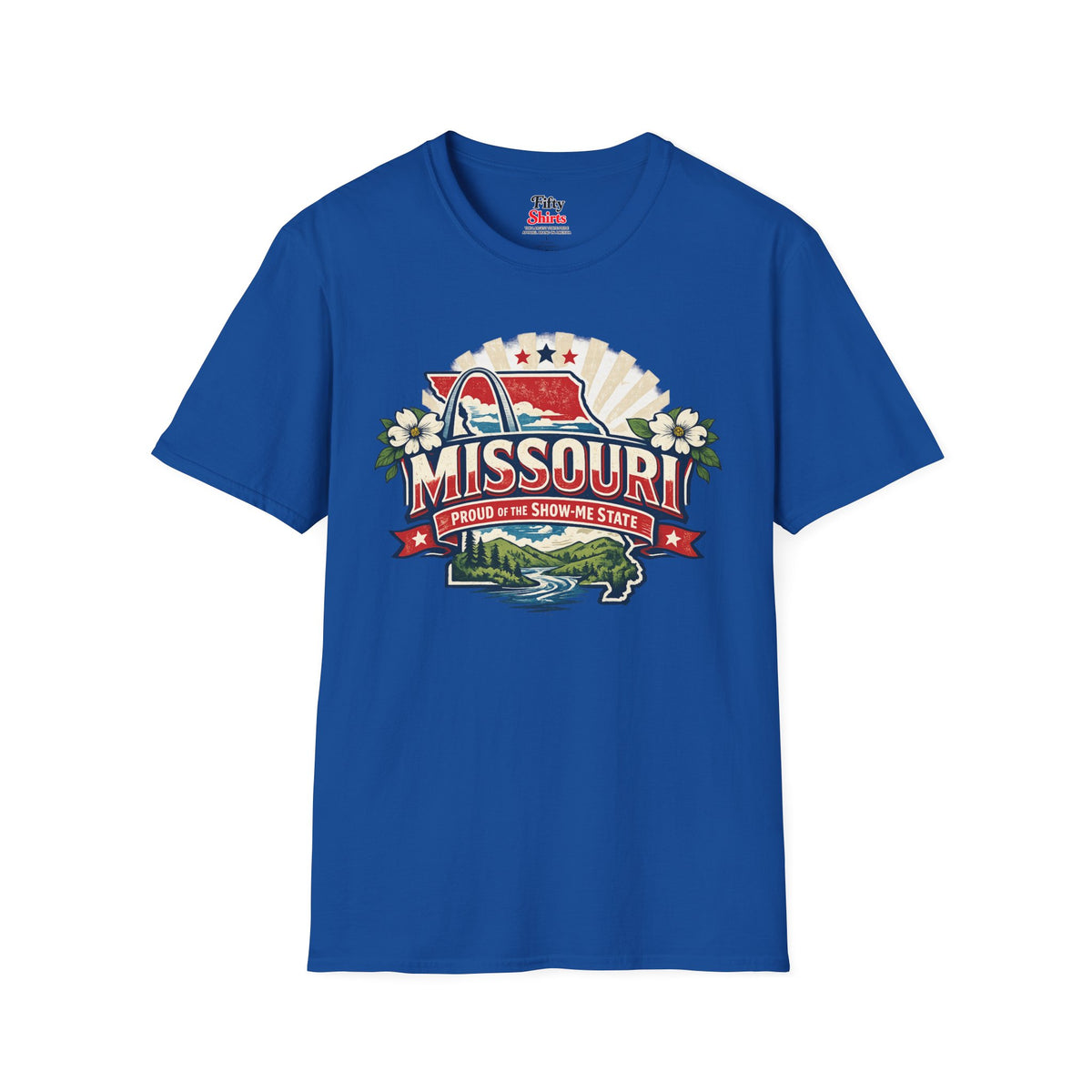 Missouri State Pride Unisex Softstyle T Shirt State Pride Graphic Tee Collections FS03