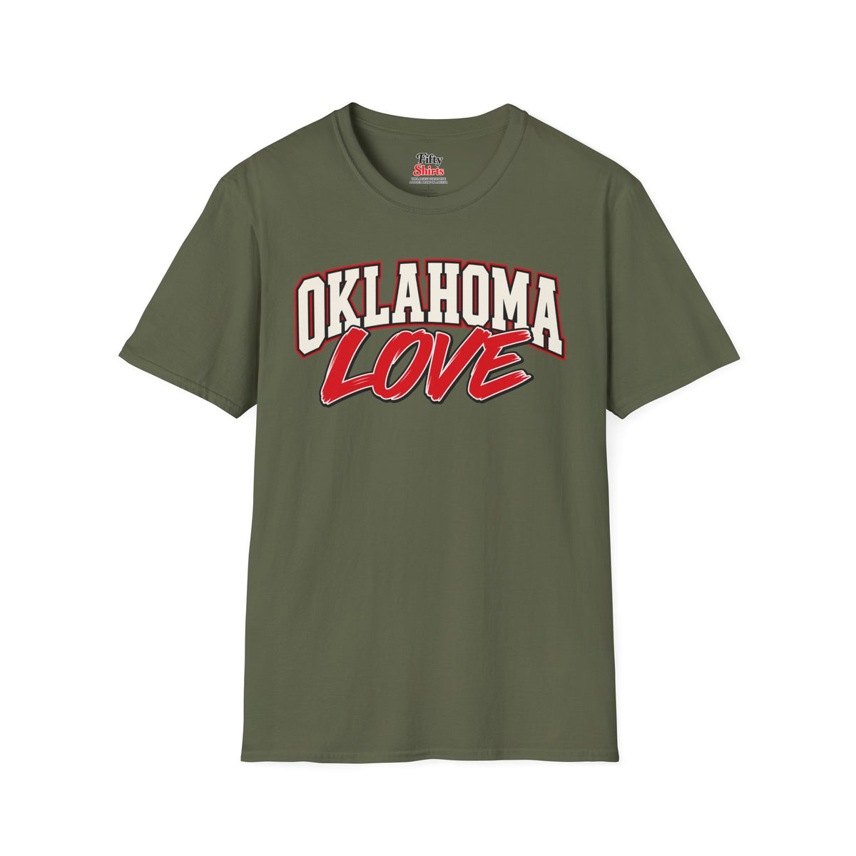 Oklahoma Love Unisex Softstyle T Shirt State Name Graphic Tee