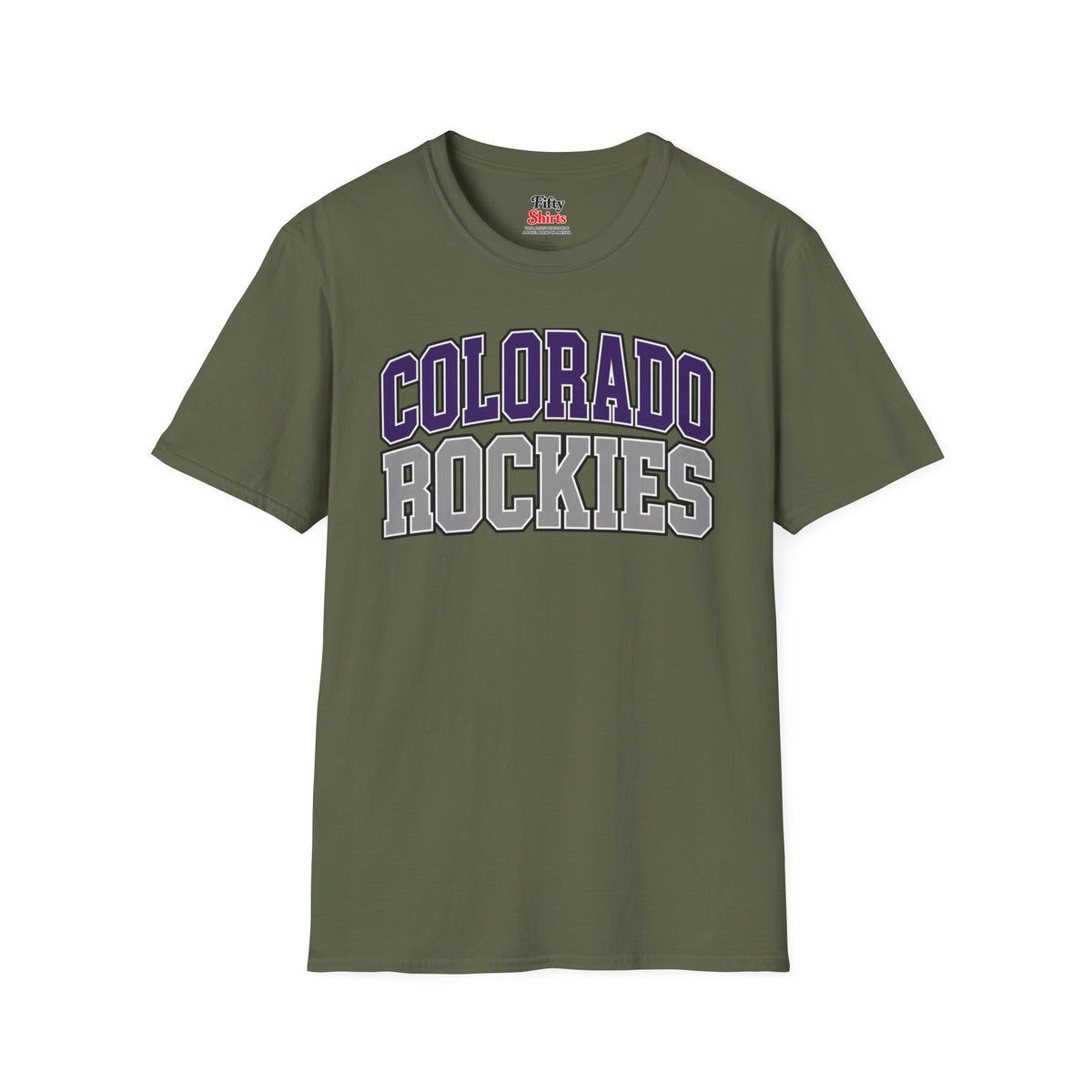 Colorado Rockies  Unisex Softstyle T Shirt State Name Graphic Tee