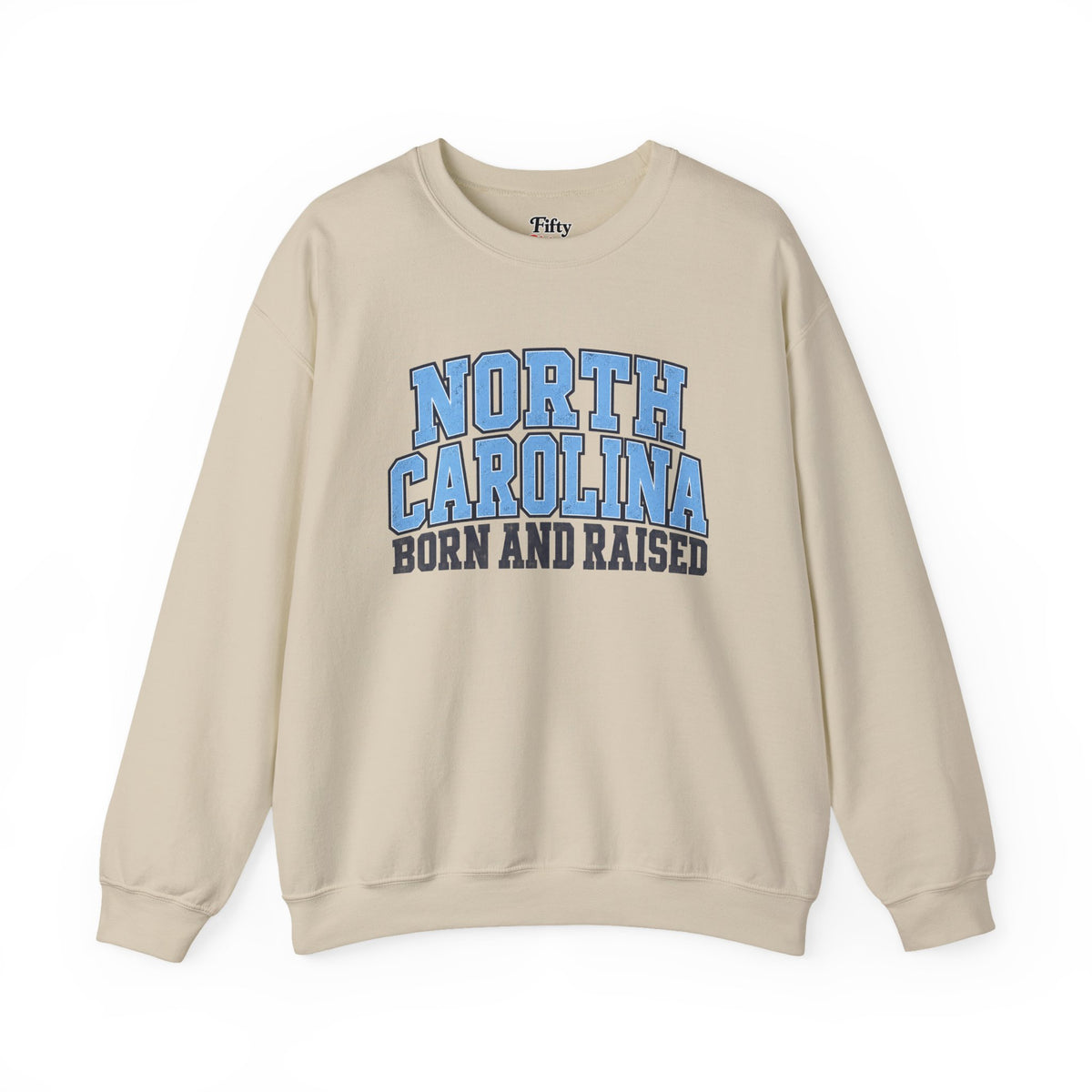 North Carolina Born and Raised Classic Collegiate Unisex Sweatshirt Graphic