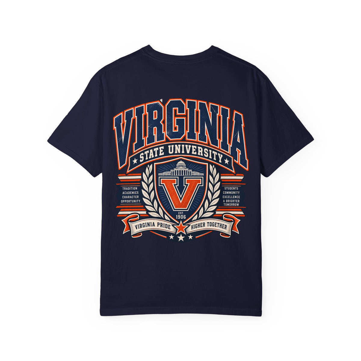 Virginia State University Unisex Comfort Color 1717 Streetwear Graphic Tee