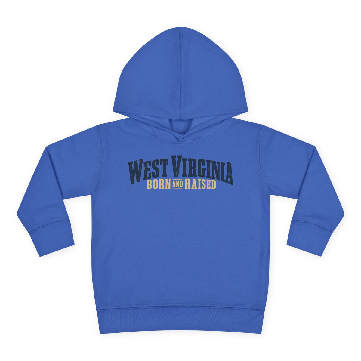 West Virginia Born and Raised Southern Heritage Unisex Toddler Pullover Fleece Hoodie