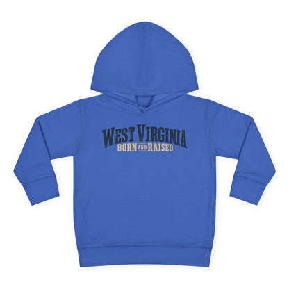 West Virginia Born and Raised Southern Heritage Unisex Toddler Pullover Fleece Hoodie
