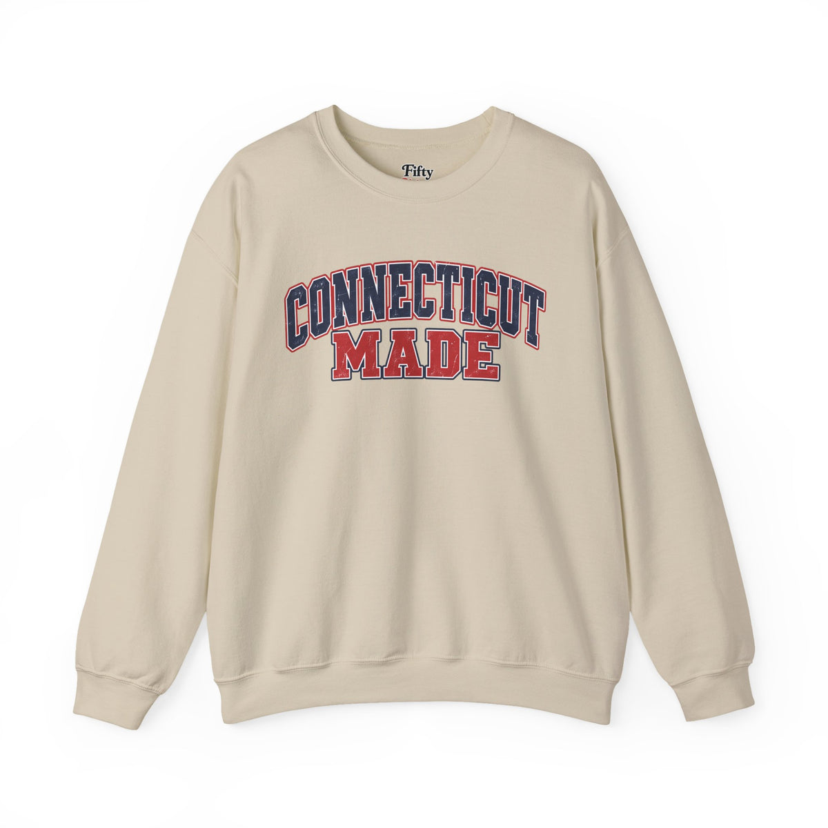 Connecticut Made Unisex Crewneck Sweatshirt State Name Graphic