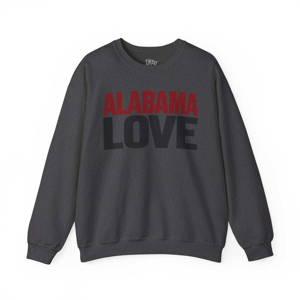 Alabama Love Unisex Crewneck Sweatshirt State Name Graphic