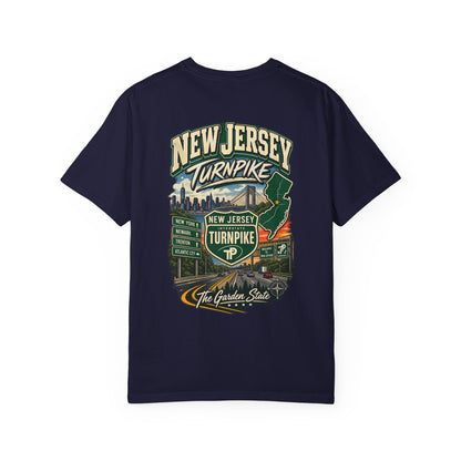 New Jersey Turnpike Unisex Comfort Color 1717 Streetwear Graphic Tee
