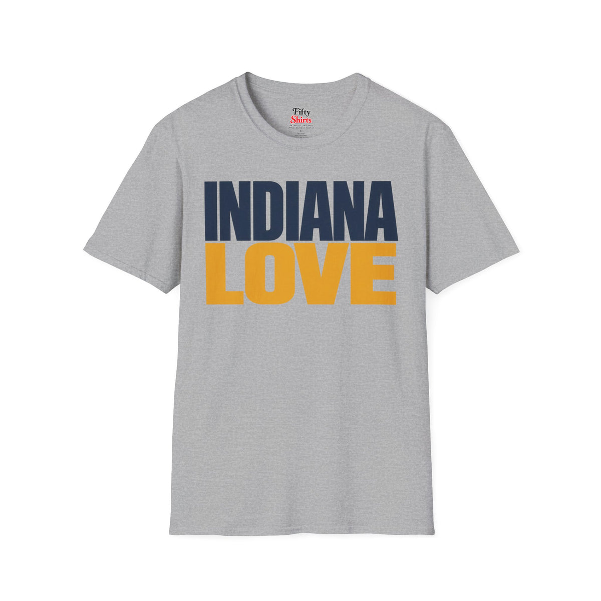 Indiana Love Unisex Softstyle T Shirt State Name Graphic Tee