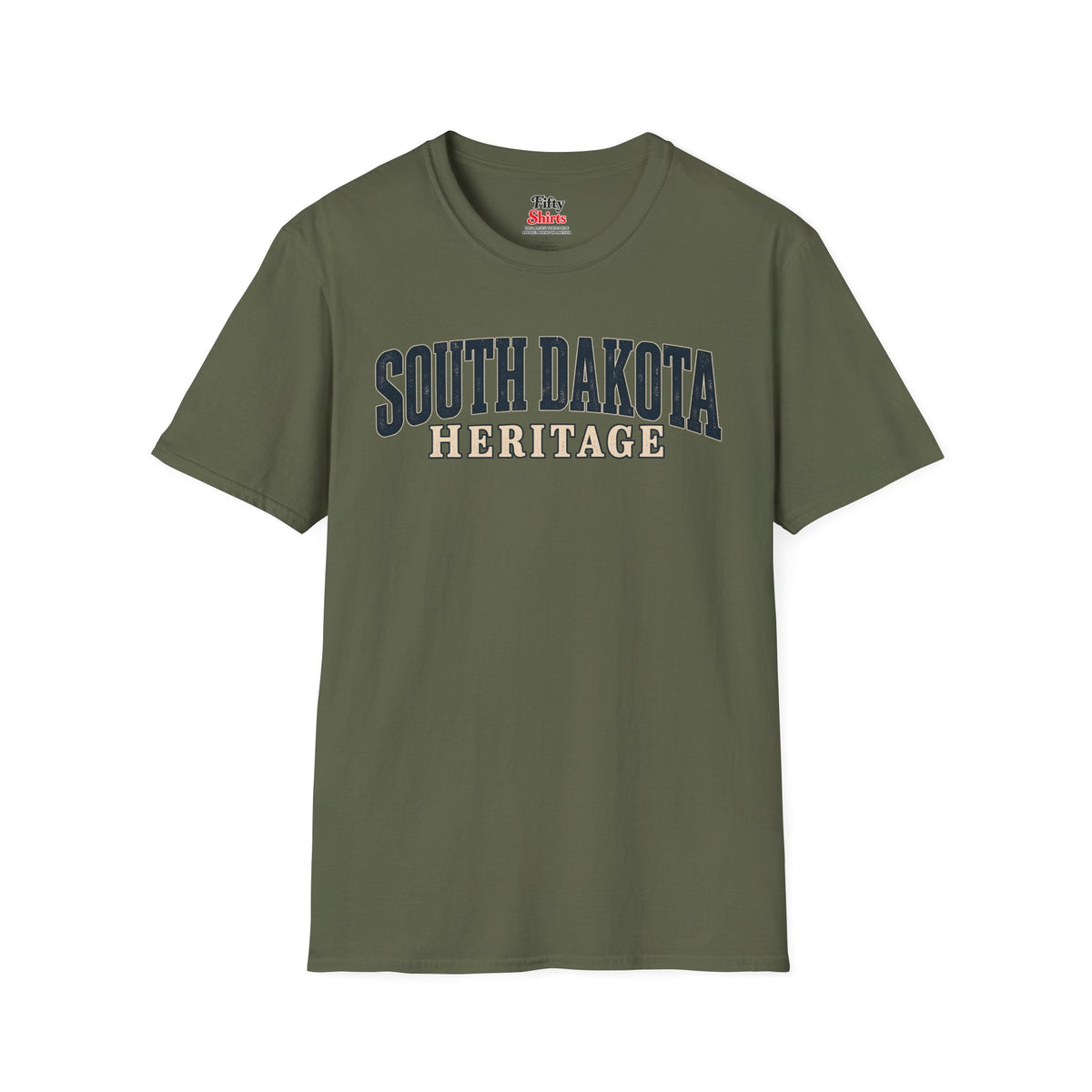 South Dakota Heritage Unisex Softstyle T Shirt State Name Graphic Tee