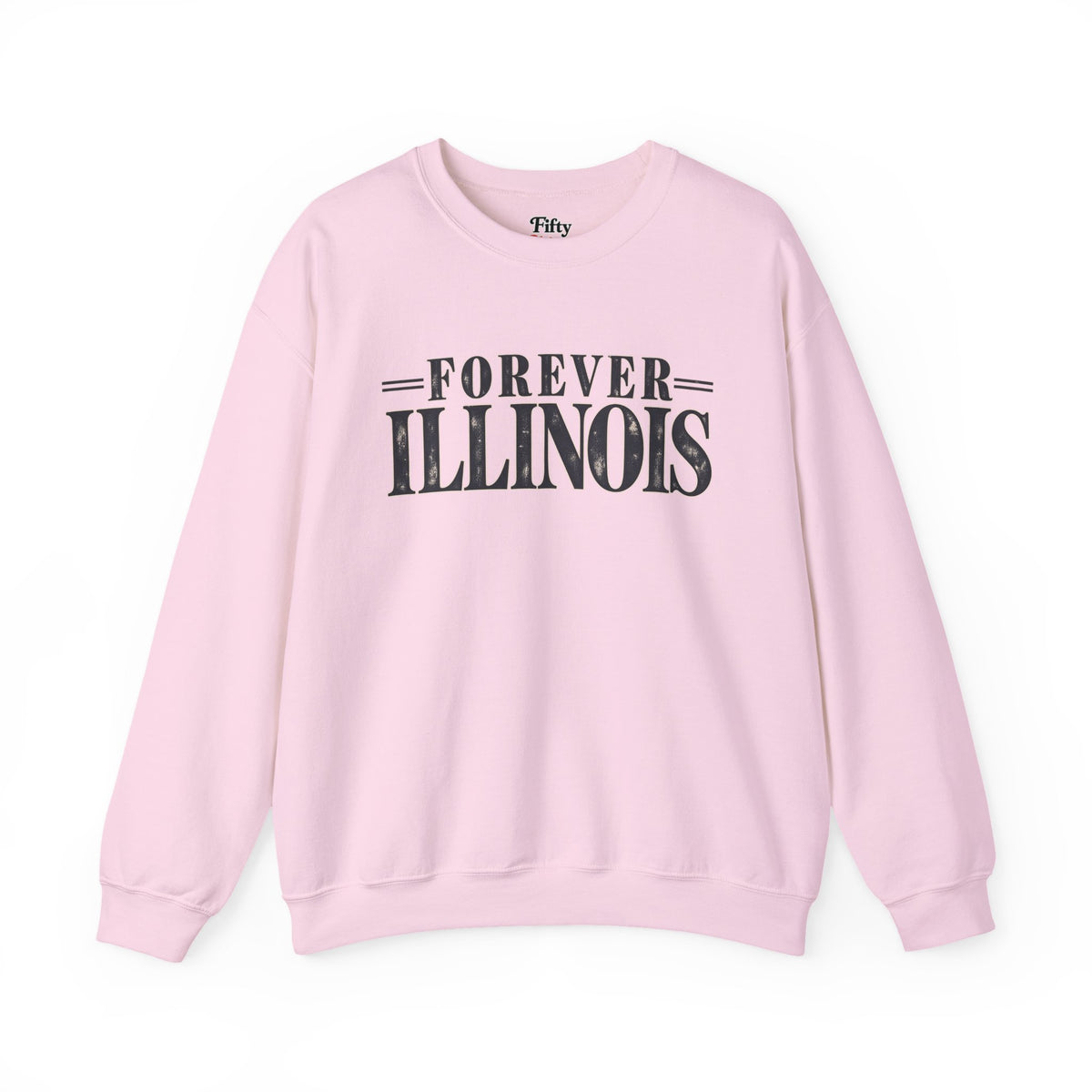 Forever Illinois Unisex Crewneck Sweatshirt State Name Graphic