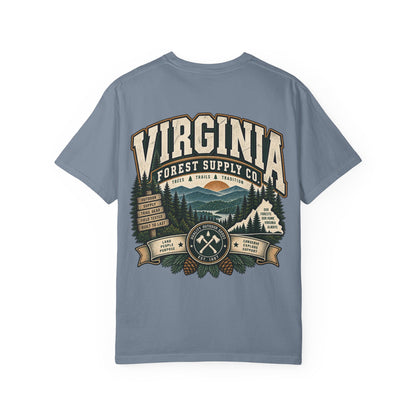 Virginia Forest Supply Co Unisex Comfort Color 1717 Streetwear Graphic Tee