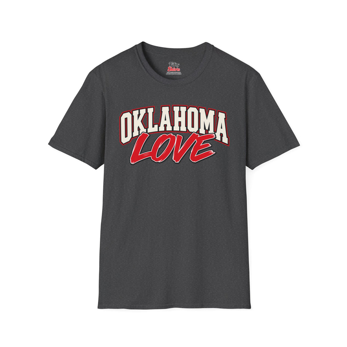 Oklahoma Love Unisex Softstyle T Shirt State Name Graphic Tee