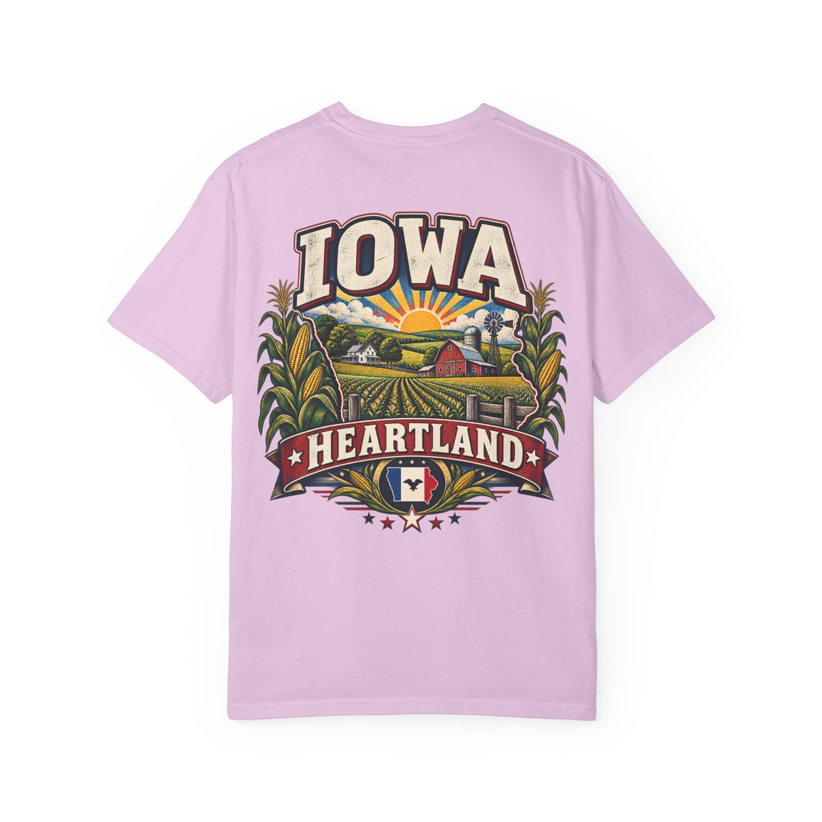 Iowa Heartland Unisex Comfort Color 1717 Streetwear Graphic Tee