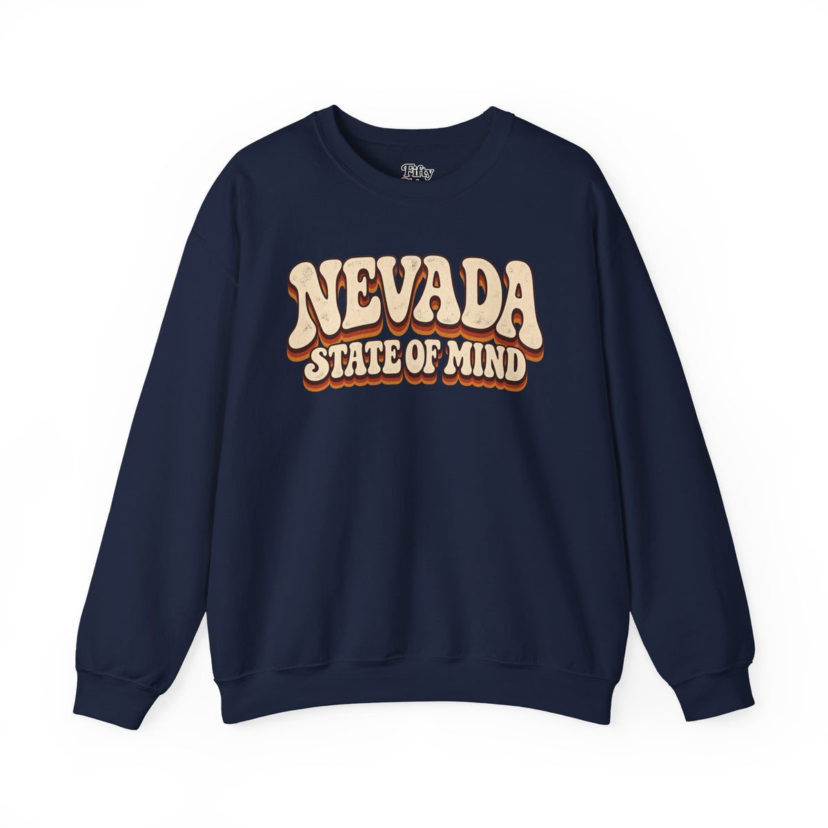 Nevada State of Mind Unisex Crewneck Sweatshirt State Name Graphic