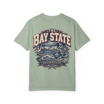 Massachusetts Bay State Streetwear Unisex Comfort Color 1717 Streetwear Graphic Tee