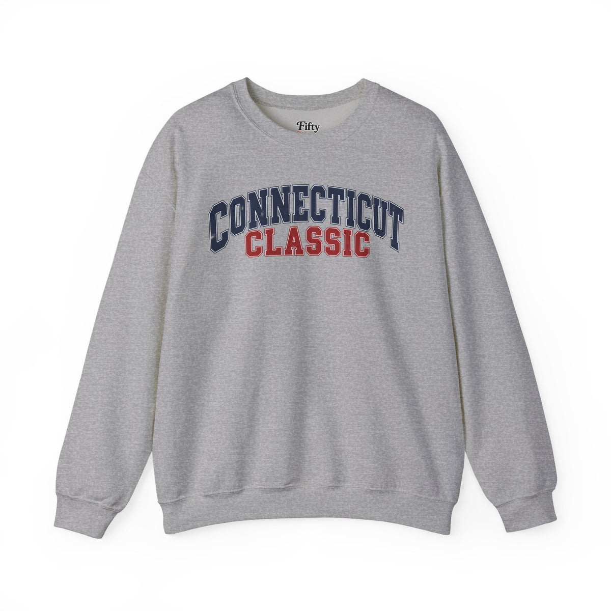 Connecticut Classic Unisex Crewneck Sweatshirt State Name Graphic