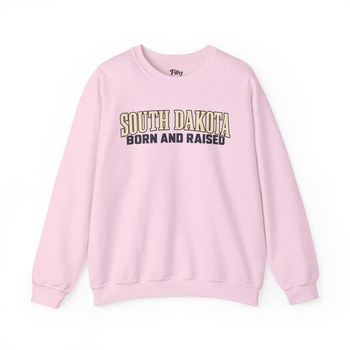 South Dakota Born and Raised Premium Heritage Unisex Sweatshirt Graphic