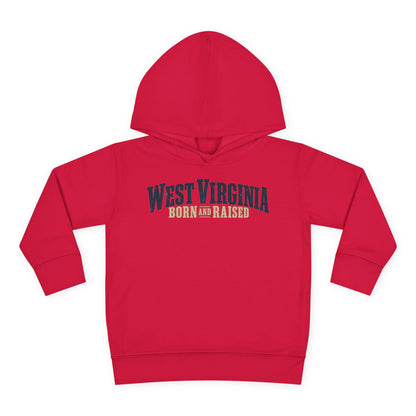 West Virginia Born and Raised Southern Heritage Unisex Toddler Pullover Fleece Hoodie