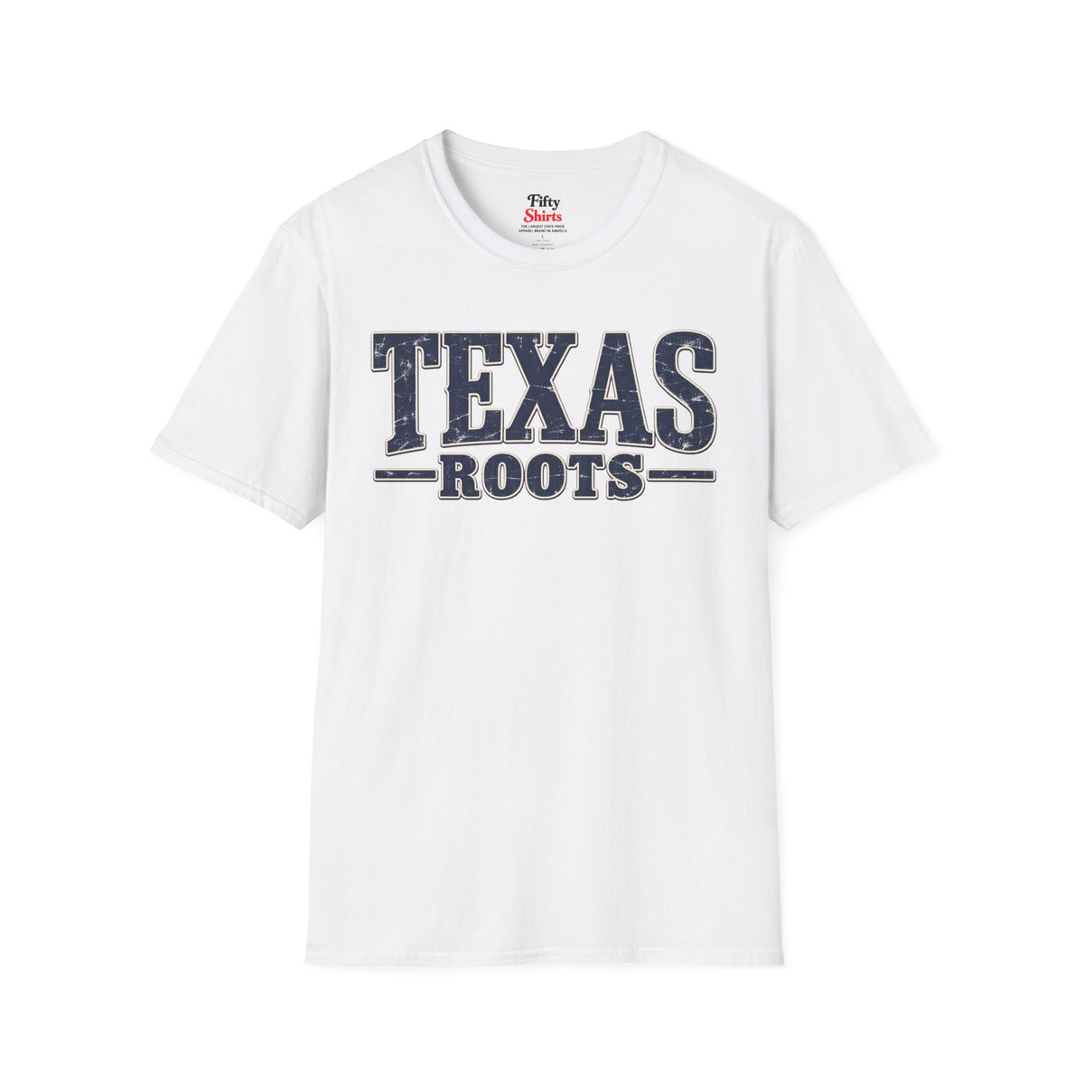 Texas Roots Unisex Softstyle T Shirt State Name Graphic Tee