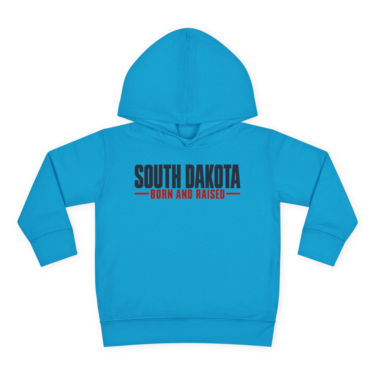 South Dakota Born and Raised Minimal Modern Heritage Unisex Toddler Pullover Fleece Hoodie