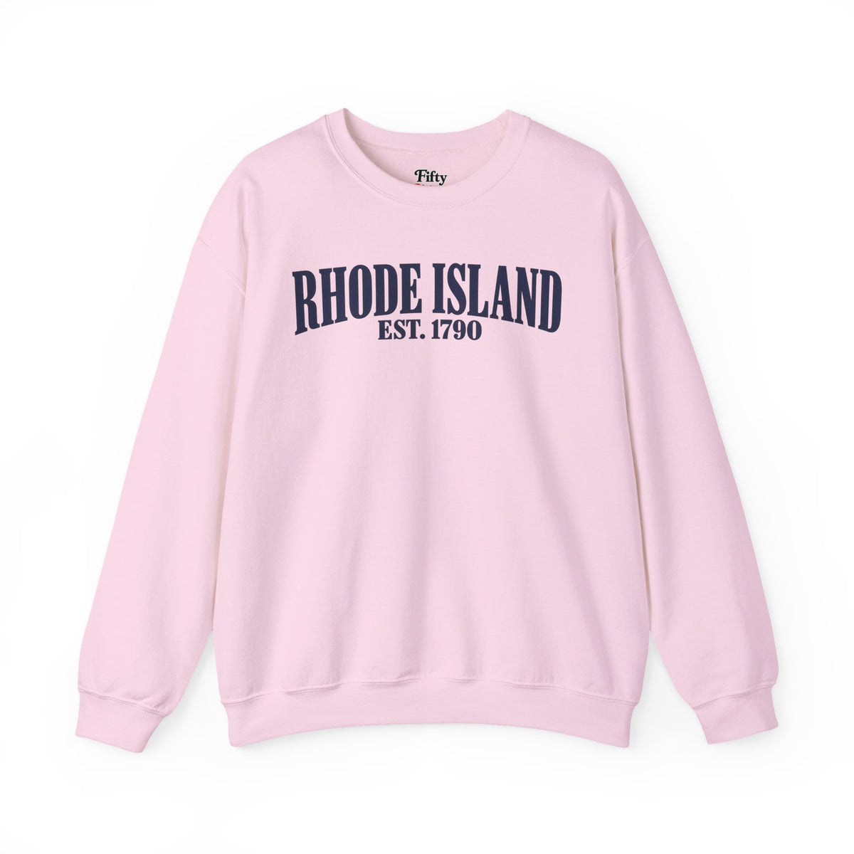 Rhode Island EST 1790 Unisex Crewneck Sweatshirt State Name Graphic