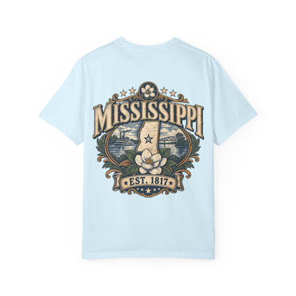 Mississippi Established 1817 Unisex Comfort Color 1717 Streetwear Graphic Tee