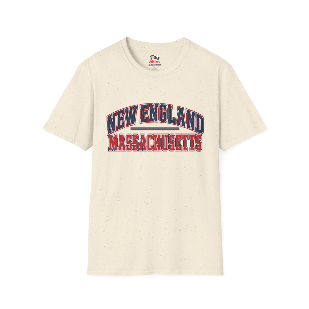 New England Massachusetts Unisex Softstyle T Shirt State Name Graphic Tee