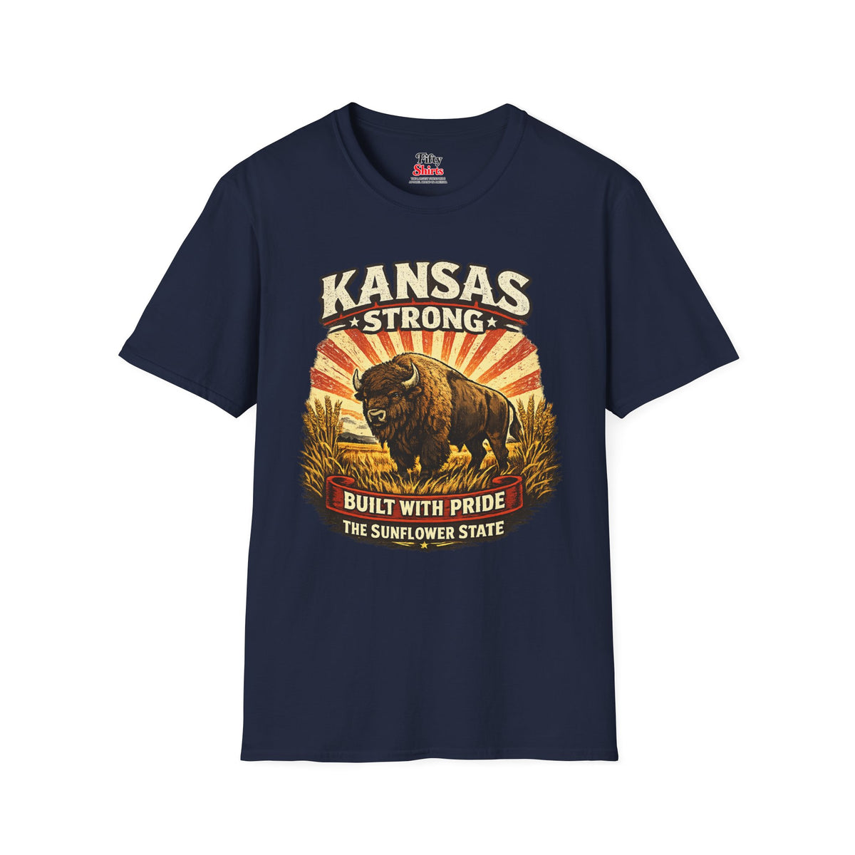 Kansas Strong Unisex Softstyle T Shirt State Pride Graphic Tee Collections FS03
