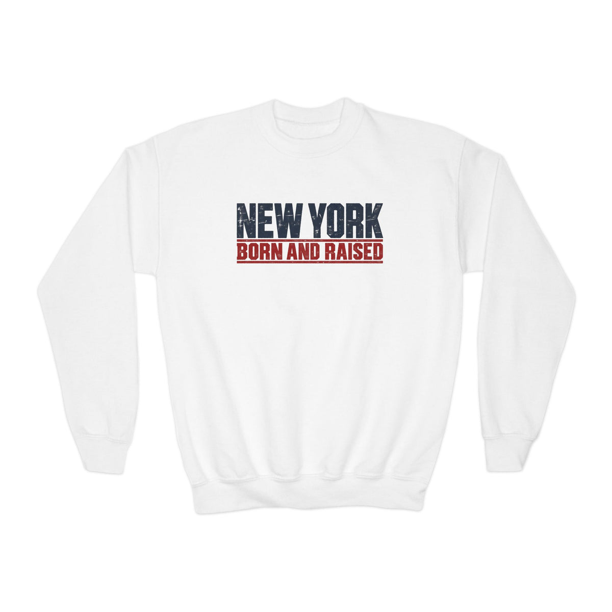 New York Born and Raised Workwear Unisex Crewneck Sweatshirt Graphic