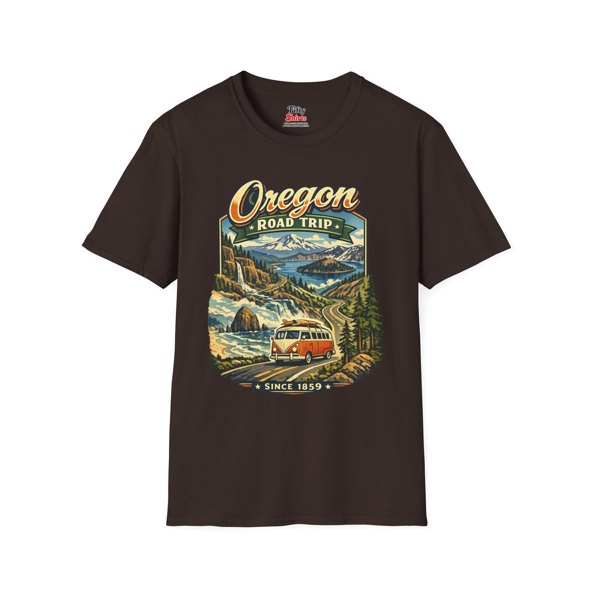 Oregon Road Trip Unisex Softstyle T Shirt State Pride Graphic Tee Collections FS03