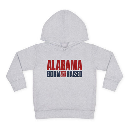 Alabama Born and Raised Minimal Heritage Unisex Toddler Pullover Fleece Hoodie