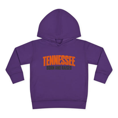 Tennessee Born and Raised Modern Southern Streetwear Unisex Toddler Pullover Fleece Hoodie