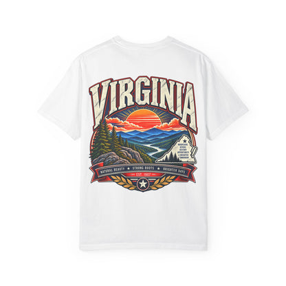 Virginia Mountains Unisex Comfort Color 1717 Streetwear Graphic Tee
