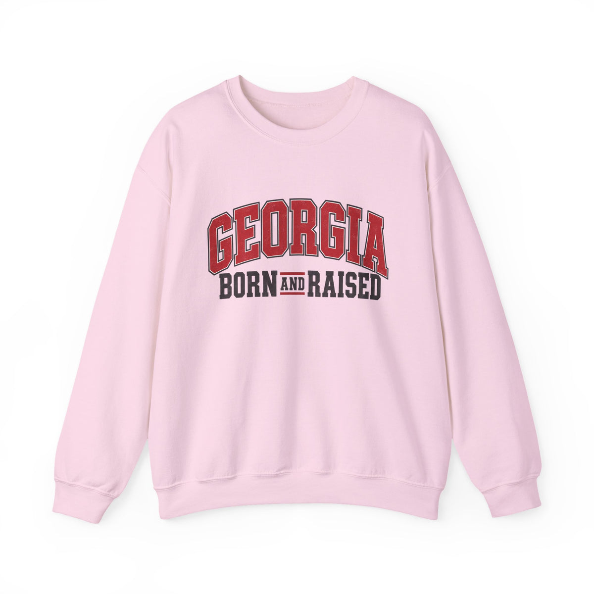 Georgia Born and Raised Old-School Athletic Unisex Sweatshirt Graphic