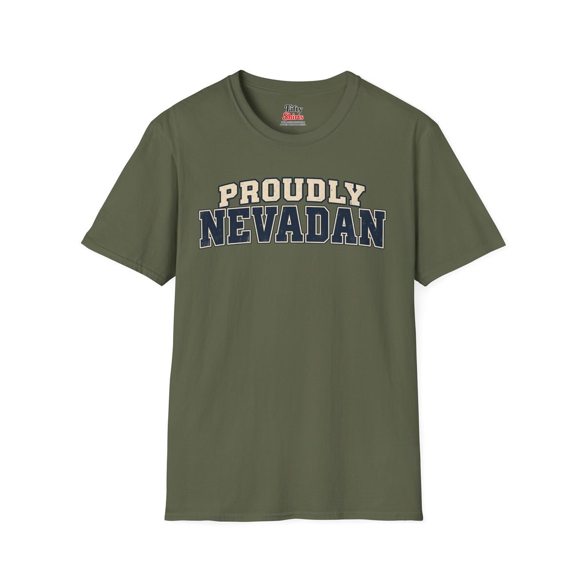 Proudly Nevadan Nevada Unisex Softstyle T Shirt State Name Graphic Tee