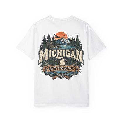 Michigan Northwoods Unisex Comfort Color 1717 Streetwear Graphic Tee