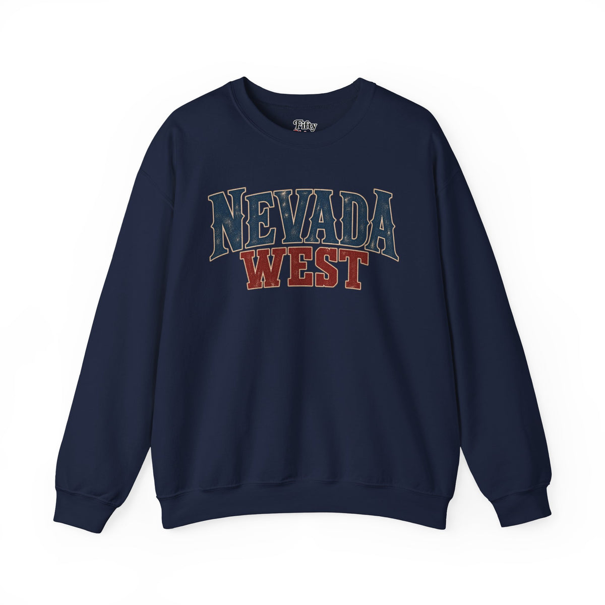 Nevada West Unisex Crewneck Sweatshirt State Name Graphic