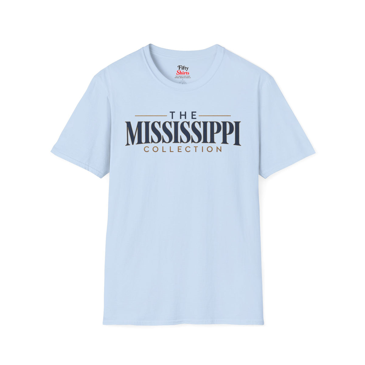 The Mississippi Collection Unisex Softstyle T Shirt State Name Graphic Tee