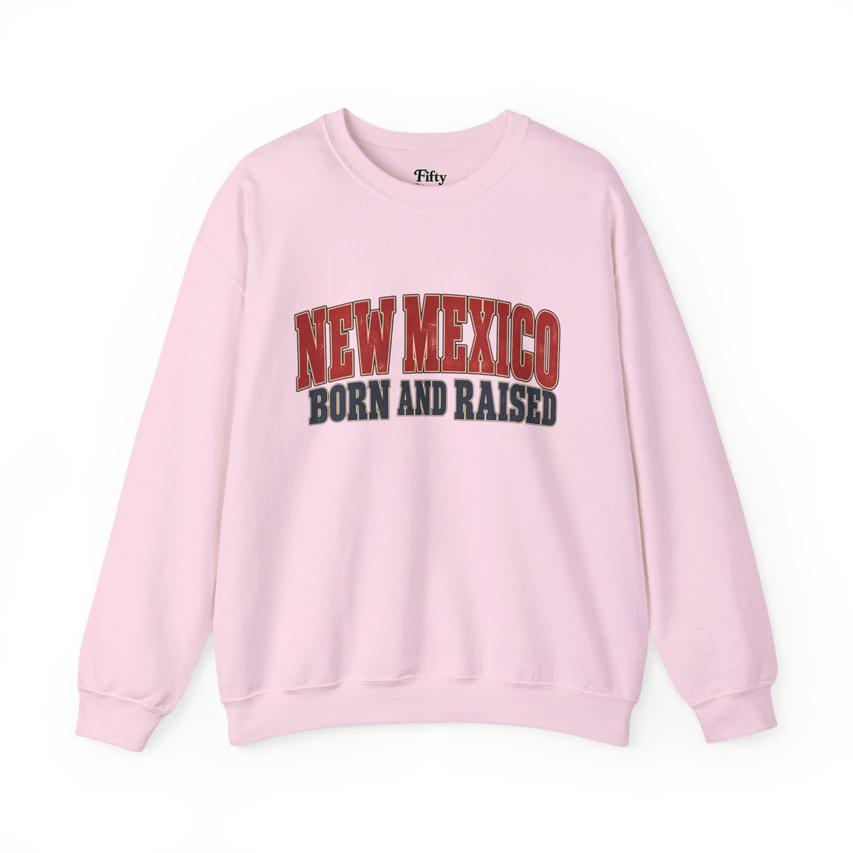 New Mexico Born and Raised Vintage Americana Unisex Sweatshirt Graphic