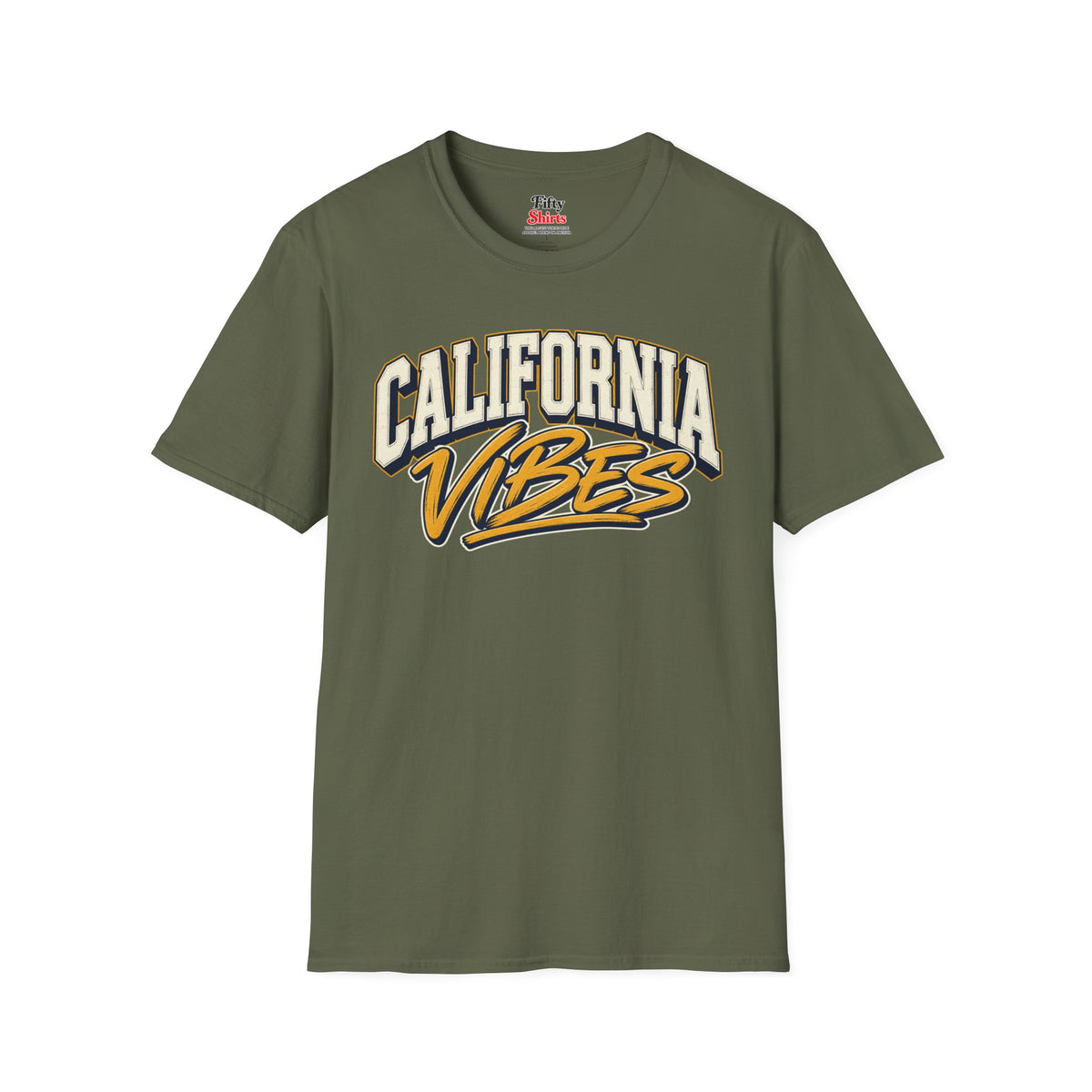 California Vibes Unisex Softstyle T Shirt State Name Graphic Tee