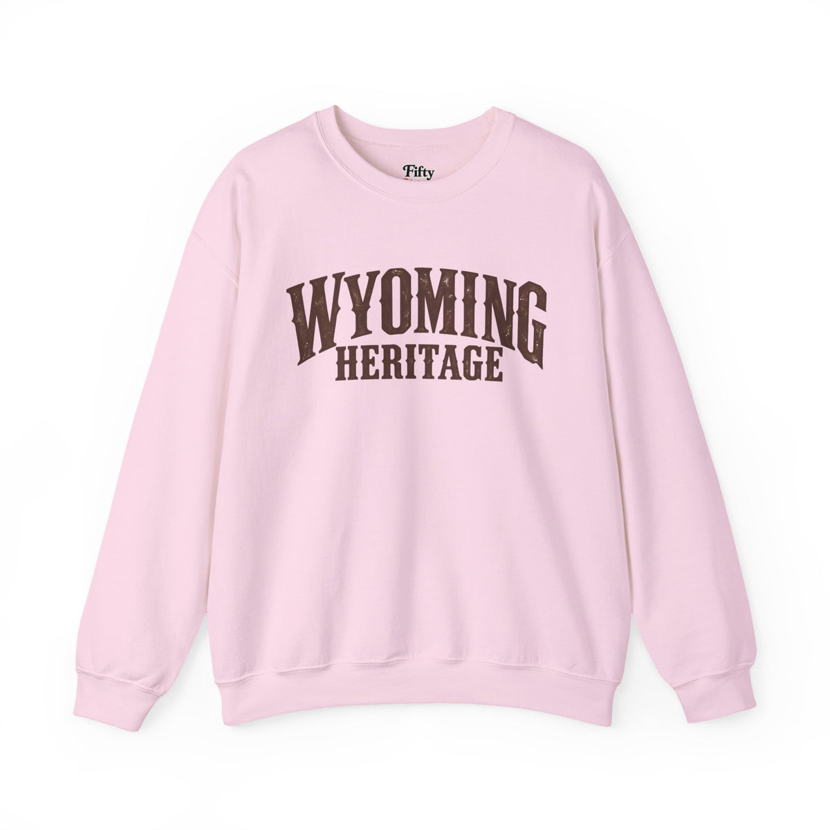 Wyoming Heritage Unisex Crewneck Sweatshirt State Name Graphic