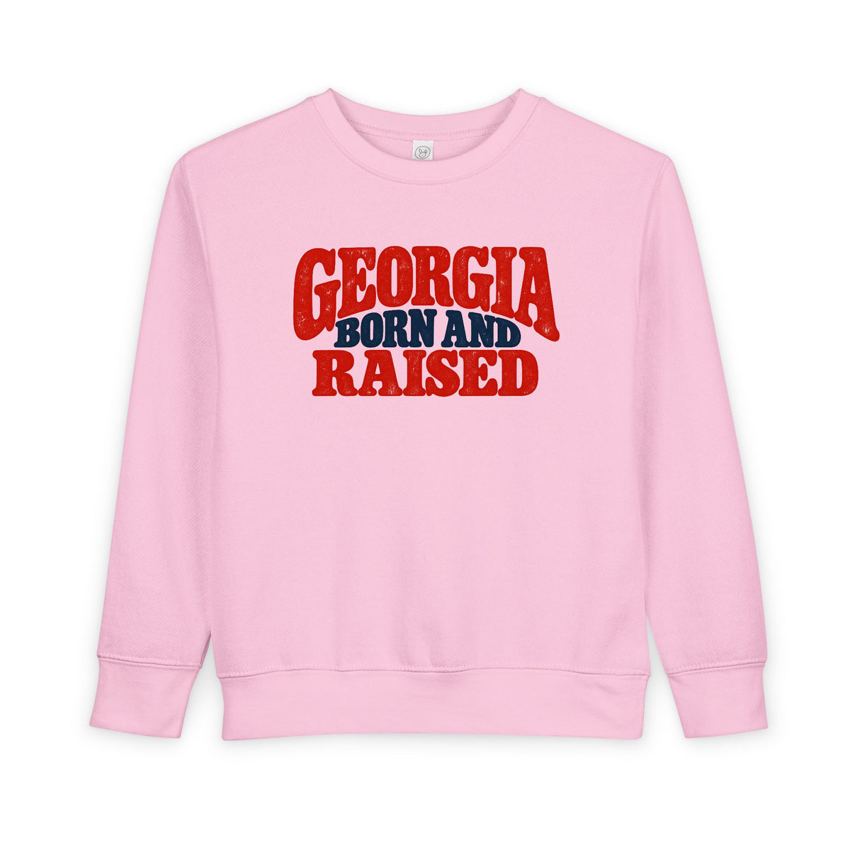 Georgia Born and Raised Retro Unisex Toddler Sweatshirt