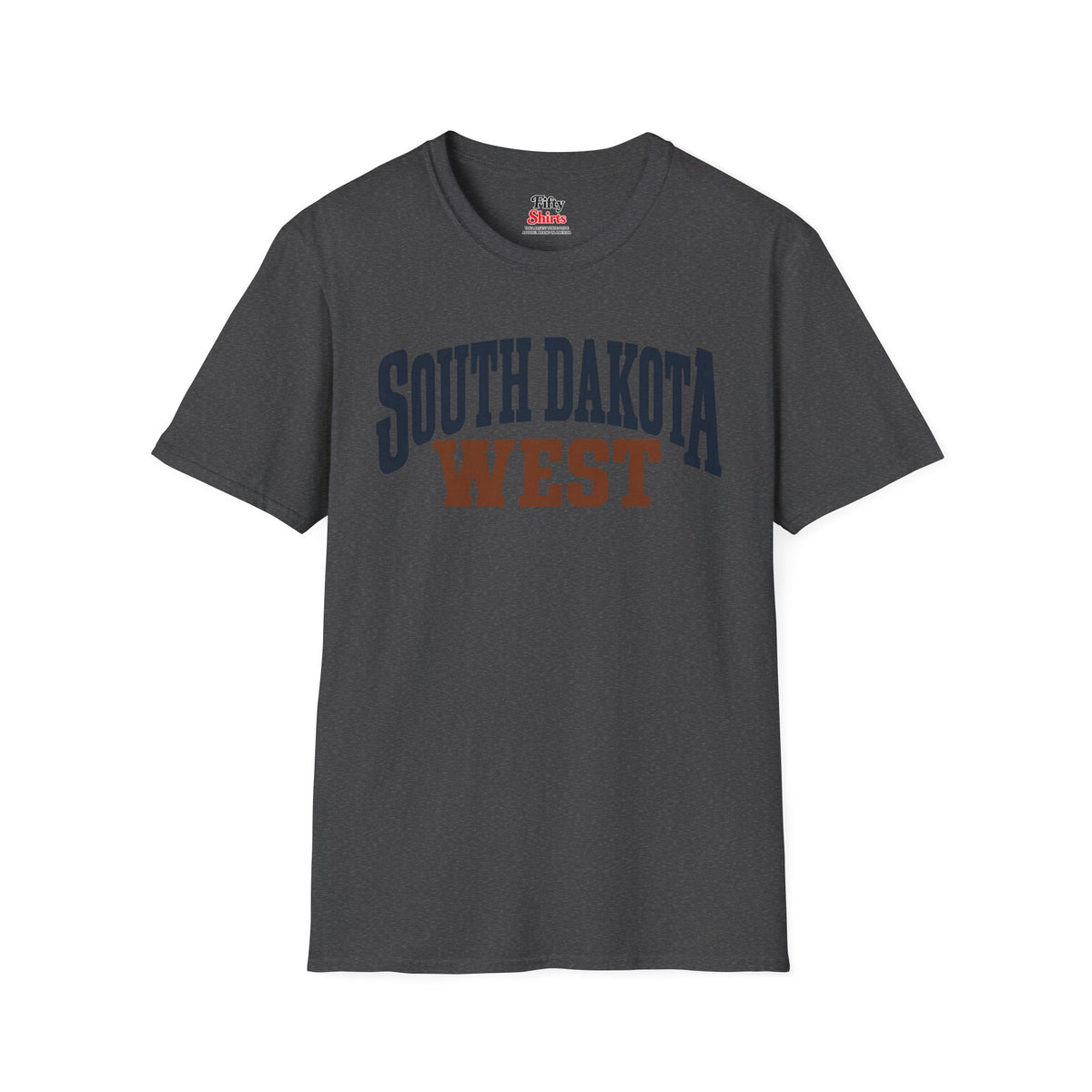 South Dakota West Unisex Softstyle T Shirt State Name Graphic Tee