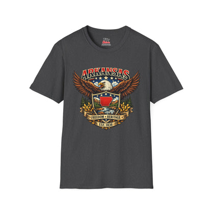 Arkansas Americana eagle Unisex Softstyle T Shirt State Pride Graphic Tee Collections FS03