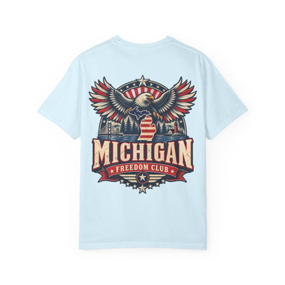 Michigan Freedom Club Unisex Comfort Color 1717 Streetwear Graphic Tee