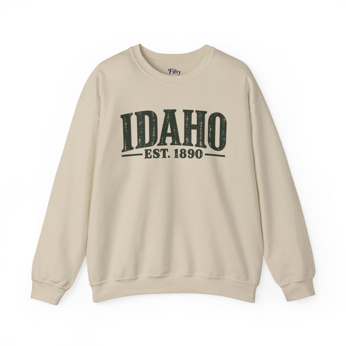 Idaho Est 1890 Unisex Crewneck Sweatshirt State Name Graphic