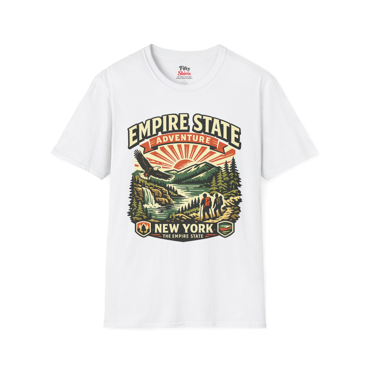 New York Empire State Unisex Softstyle T Shirt State Pride Graphic Tee Collections FS03
