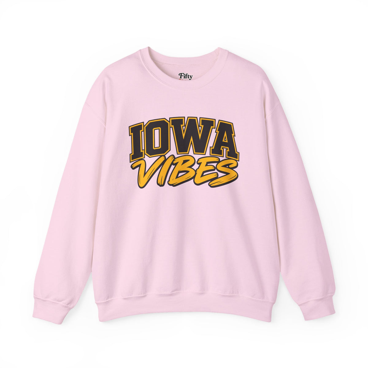 Iowa Vibes Unisex Crewneck Sweatshirt State Name Graphic